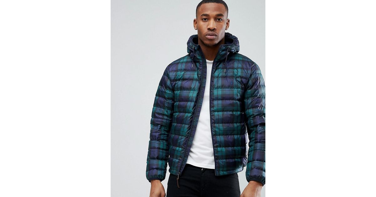 polo ralph lauren lightweight hooded down jacket