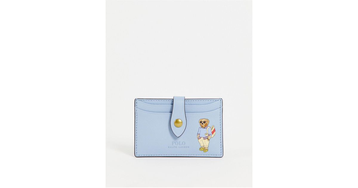 Polo Ralph Lauren Bear Card Holder in Blue | Lyst UK