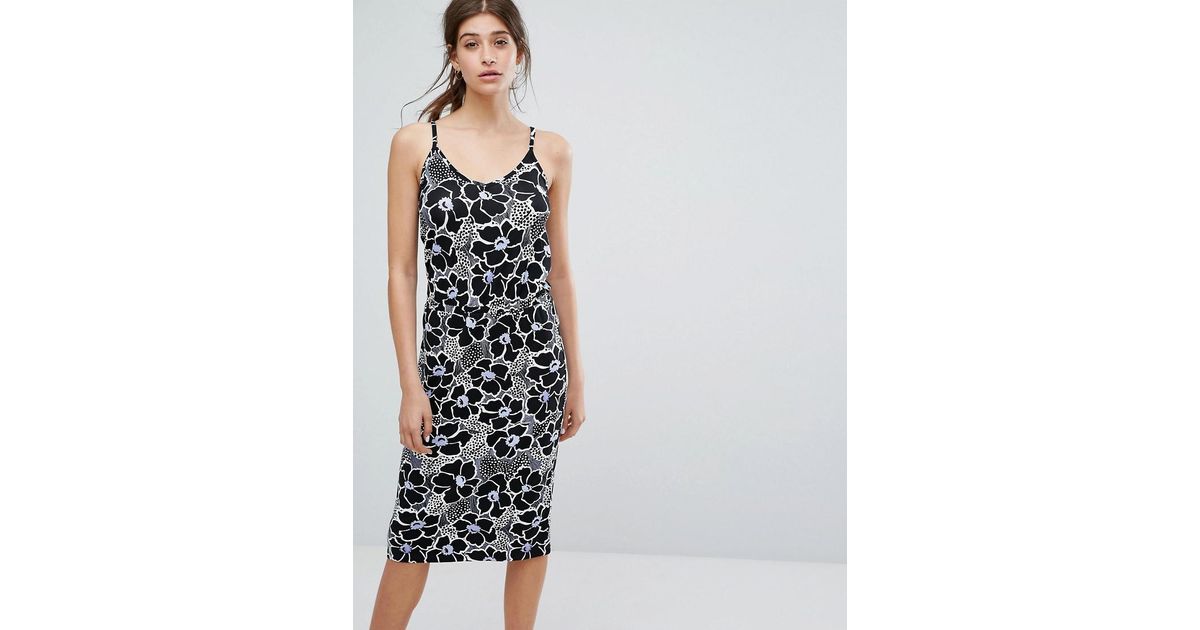 warehouse cami midi dress