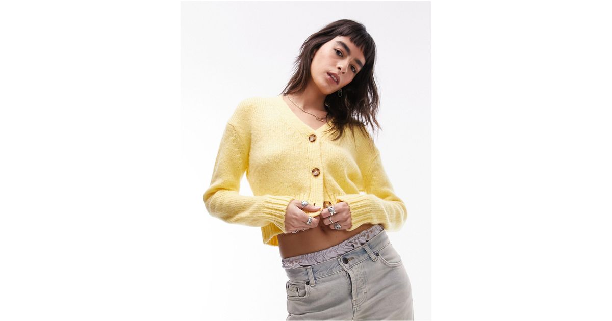 Topshop sales yellow cardigan