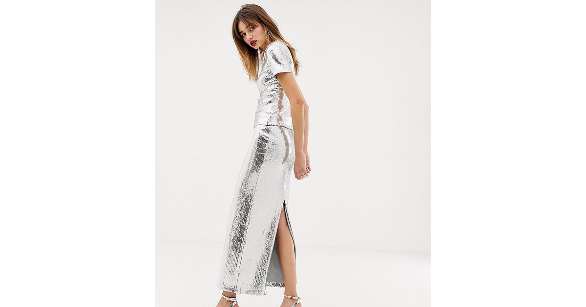 warehouse maxi skirt