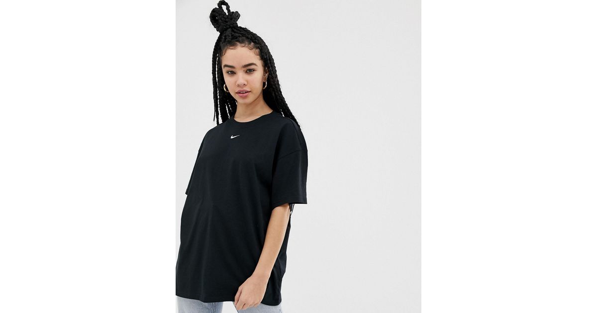 T-shirt oversize coupe boyfriend Nike en coloris Noir | Lyst