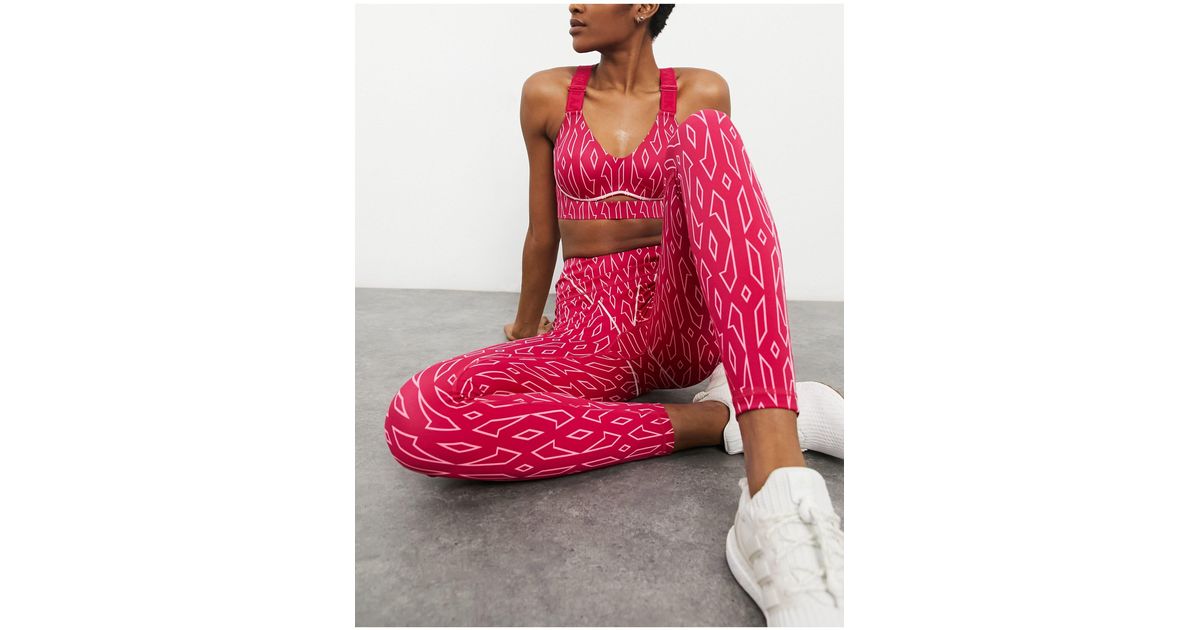 Ivy Park Adidas X Monogram leggings in Pink Lyst