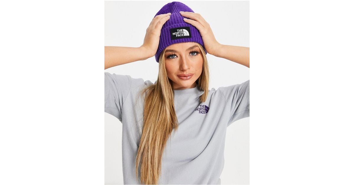 Cappello North Berretto North Face Viola Beanie Berretto The North