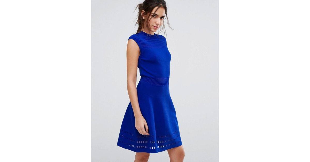 cobalt blue ted baker dress Ted Baker London Flared Sleeve Mini Dress main image 0