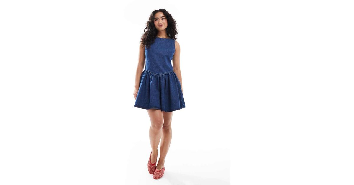 sachin and babi light blue dress Denim Mini Dresses
