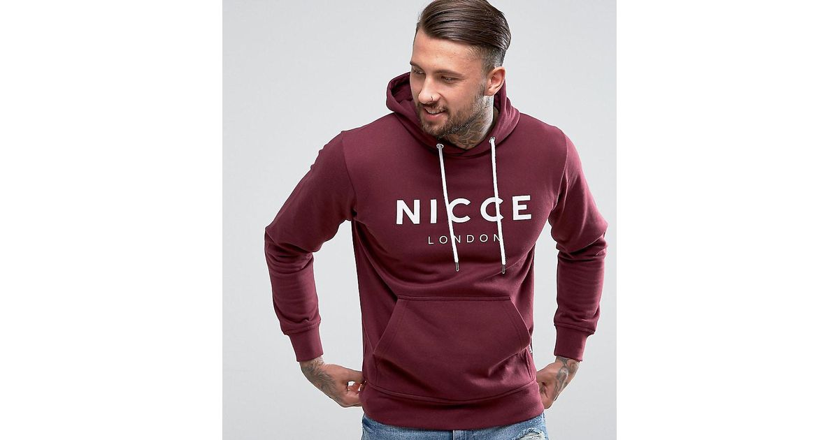 nicce hoodie red