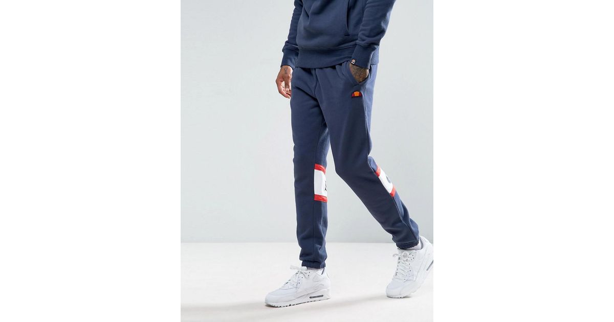 ellesse tape panel joggers