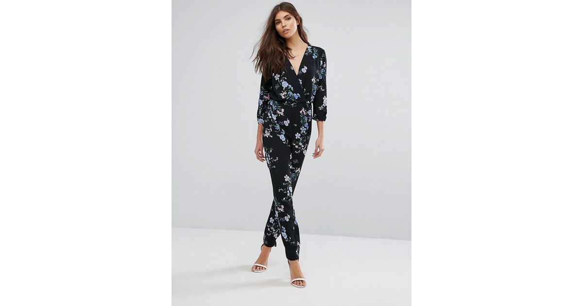 lipsy floral culotte jumpsuit