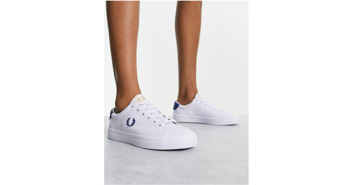 【FRED PERRY】lottie leather trainers ローカット スニーカー Fred Perry Lottie sneakers in white | ASOS