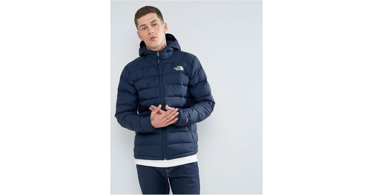 The North Face La Paz Down Hooded Jacket In Navy in Blue for Men | Lyst  Australia