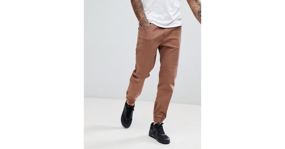 bershka chino joggers