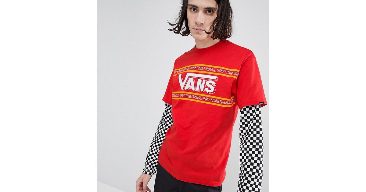 t shirt vans a carreaux