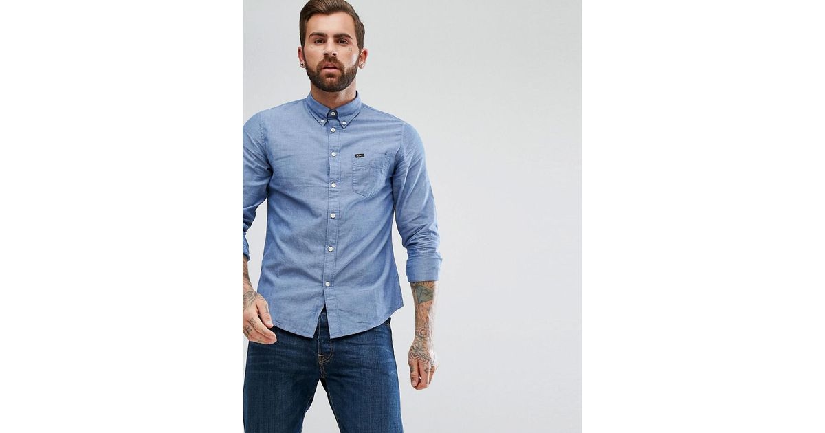 denim oxford shirt