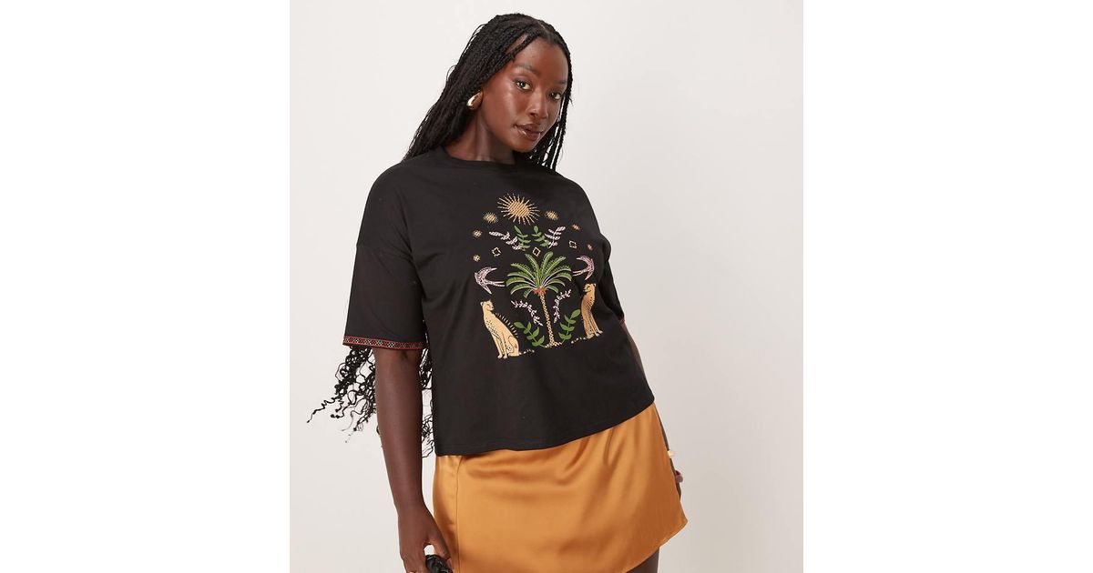 Never Fully Dressed Running Wild T-shirt Co-ord in Black Lyst UK