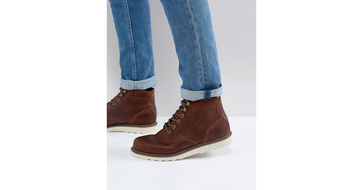 Timberland Newmarket Chukka Boots in Brown for Men | Lyst