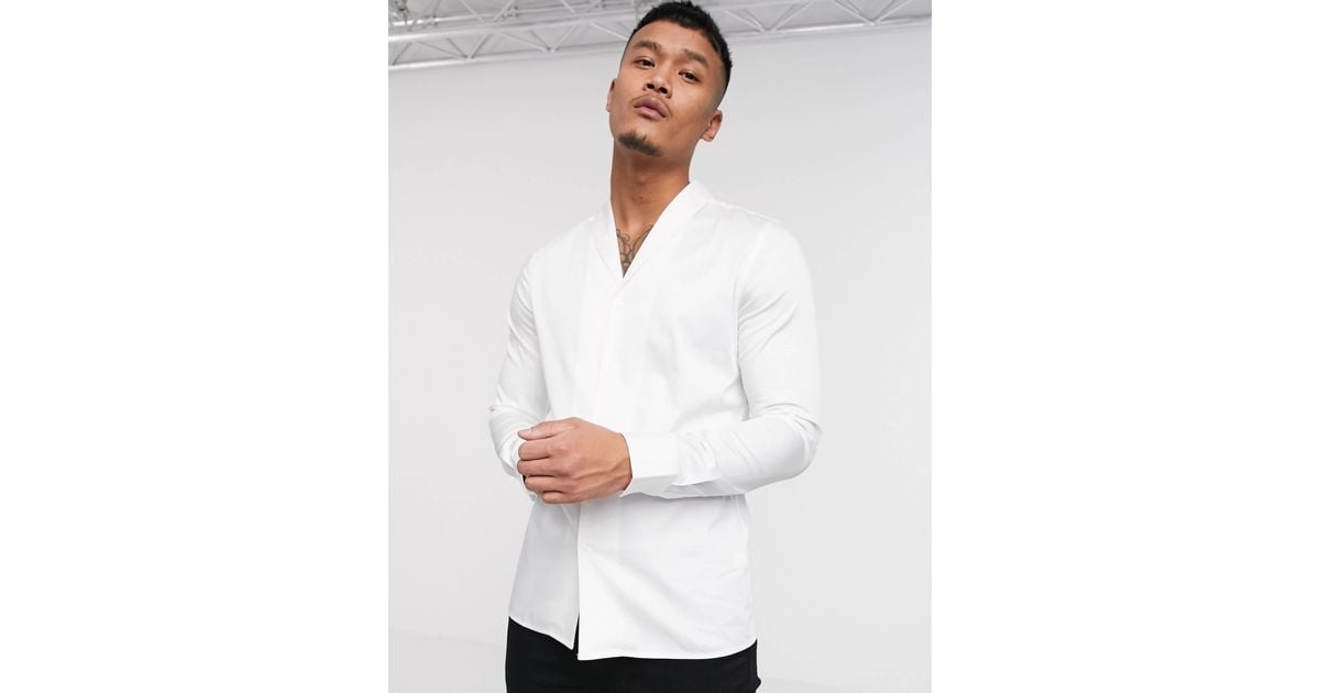 Chemise col chale homme hotsell