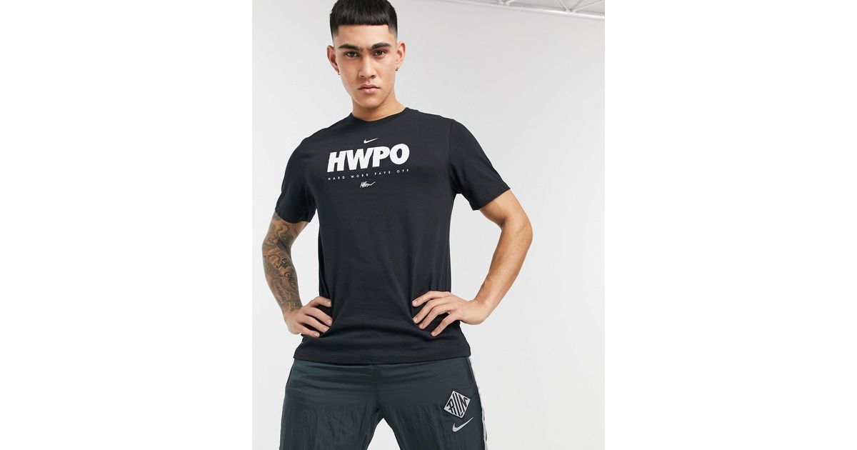 Nike Hwpo Graphic T-shirt in Black for 