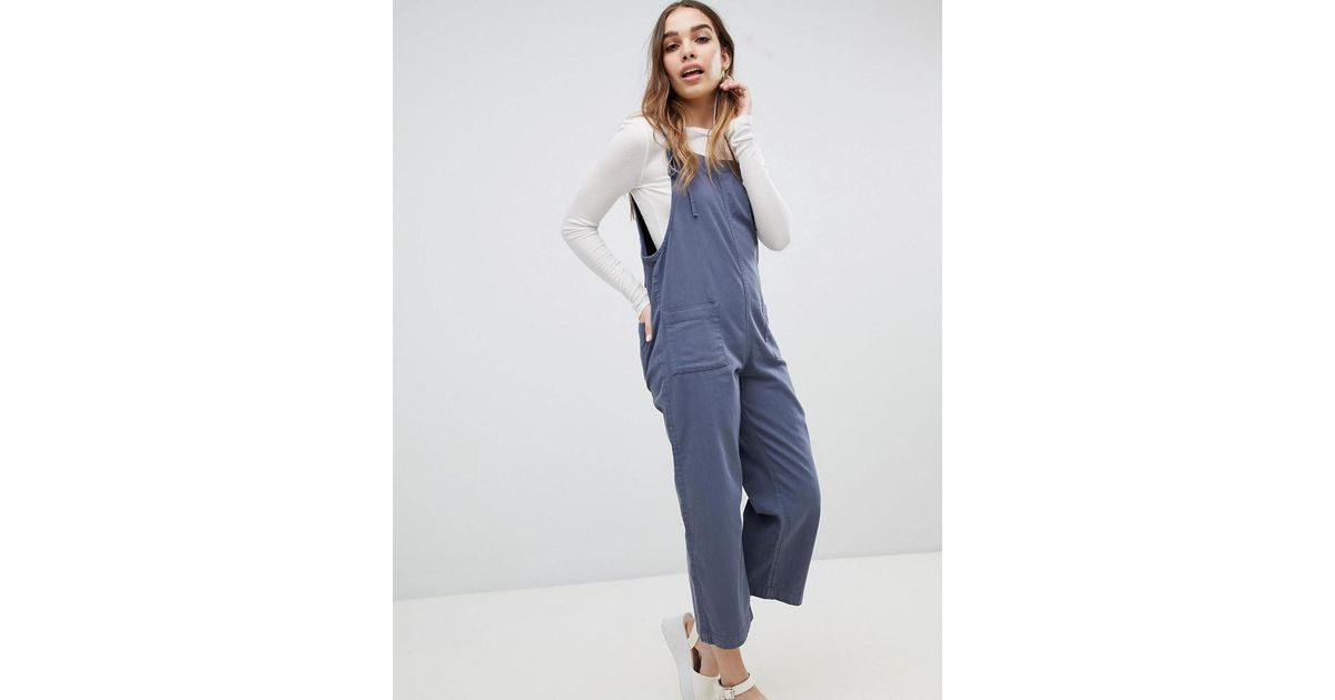 Monki Denim Dungarees With Organic 