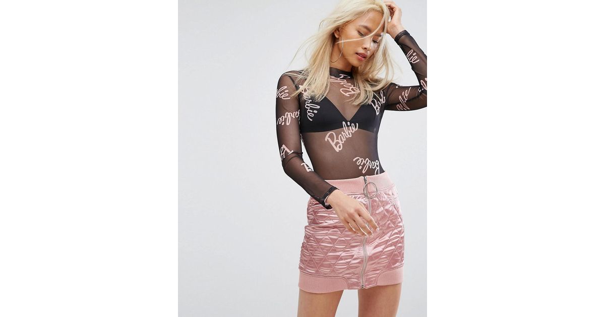 barbie mesh top