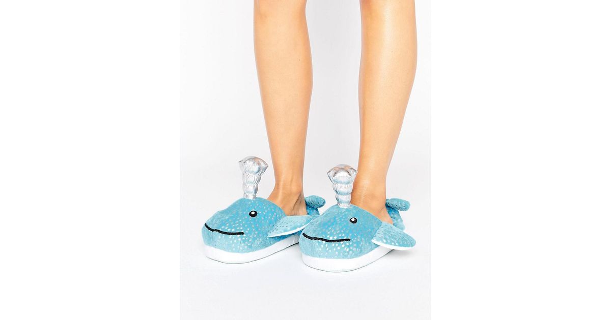 whale slippers