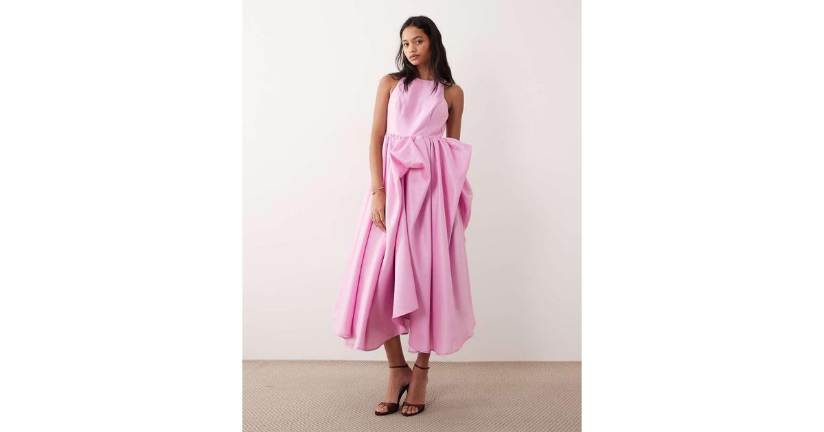 yas pleated maxi dress Y.A.S Asymmetrical Dresses for Women