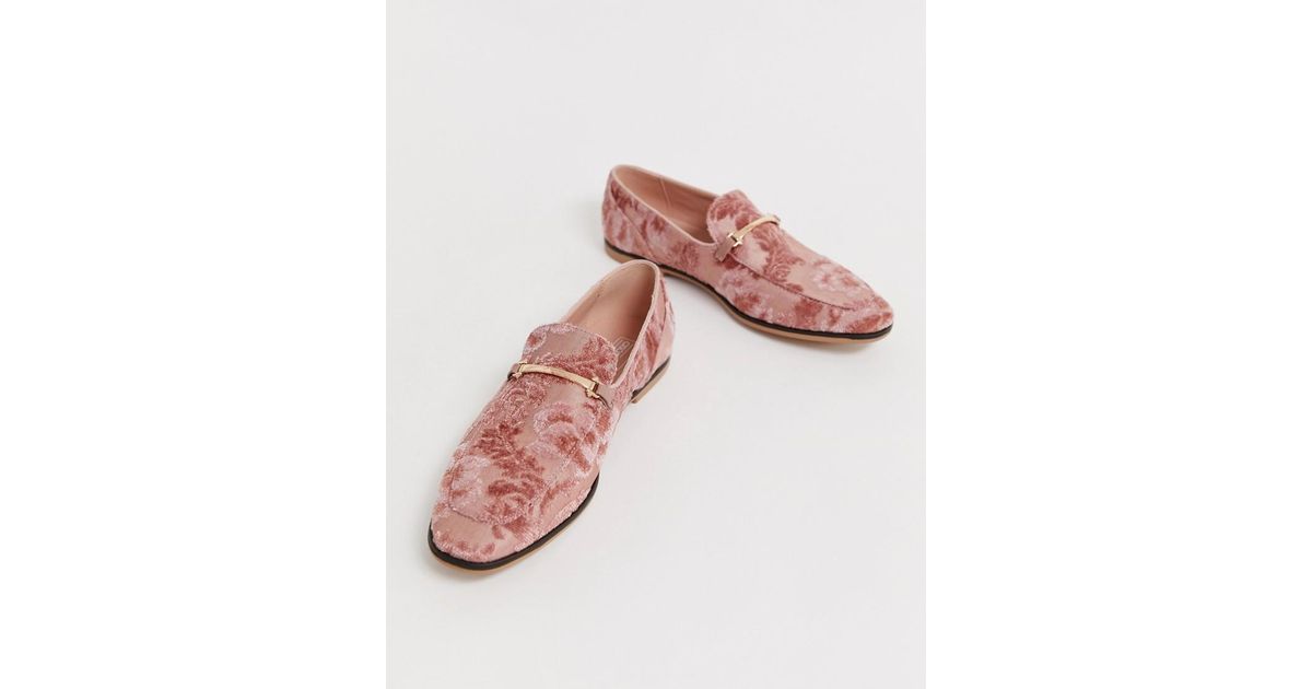 pink loafer shoes