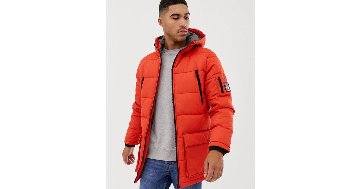 nicce longline puffer jacket