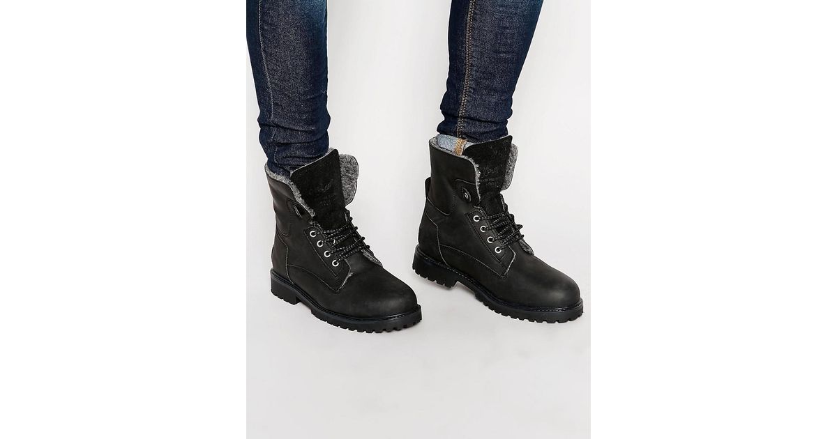 wrangler aviator boots black
