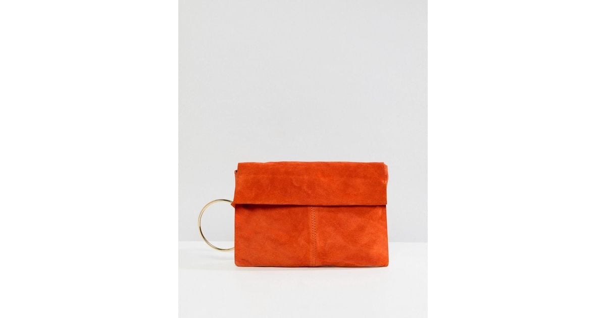 Lucy Pink Suede Clutch Bag | Wedding Guest | L.K.Bennett, London