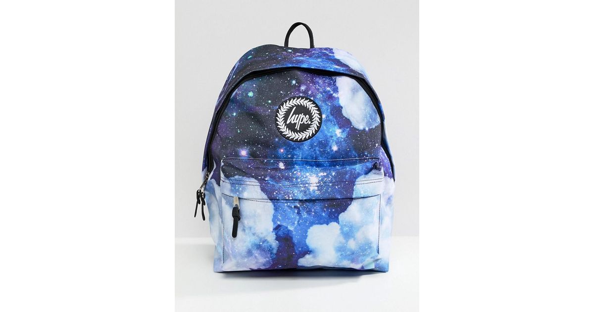 hype blue space cloud backpack