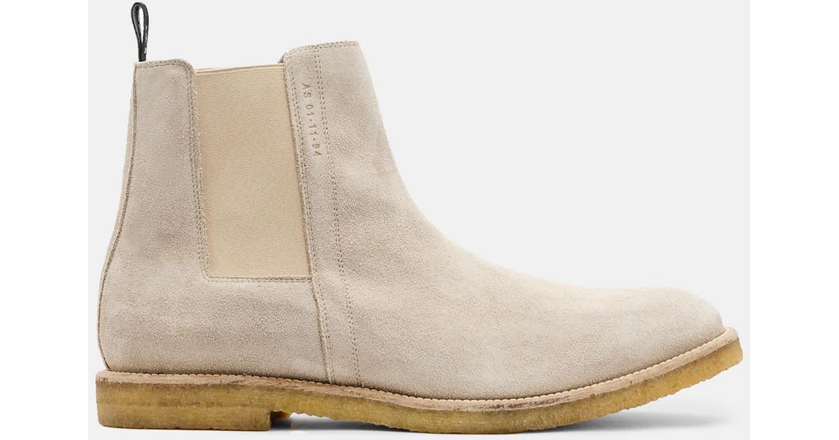 AllSaints Rhett Suede Chelsea Boots in Natural for Men | Lyst display picture 2