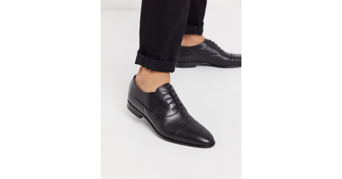 BOSS by HUGO BOSS Leer Hugo - Appeal - Oxford Schoenen Met Veters in het  Zwart voor heren - Lyst