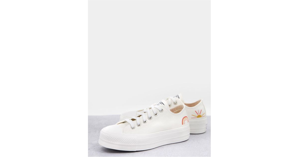 converse chuck taylor lift sunshine