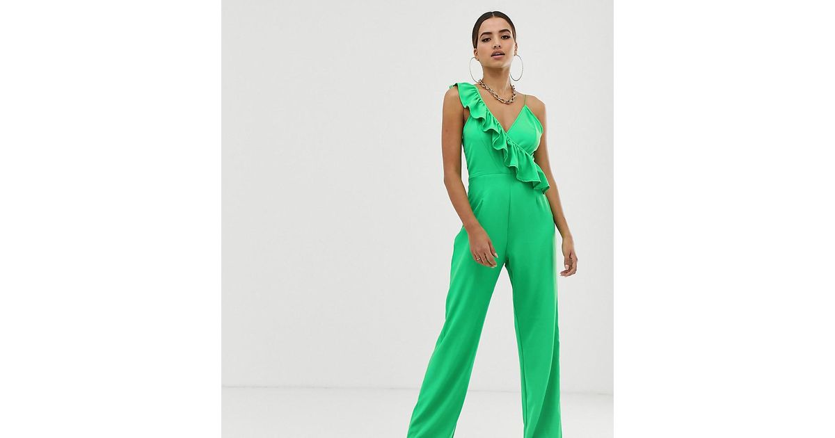 green jumpsuit pretty little thing