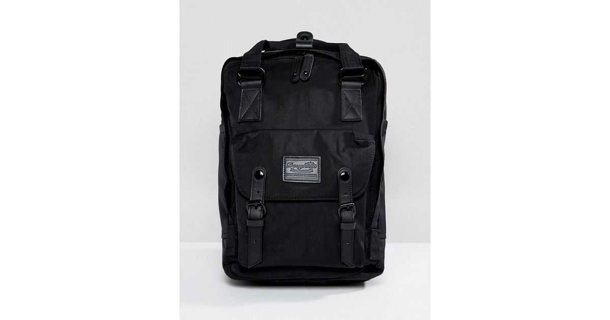 doughnut macaroon backpack all black