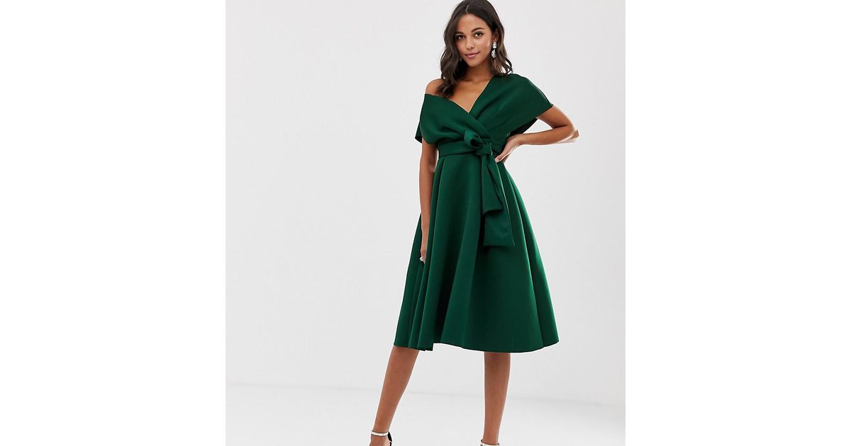 green prom dress asos