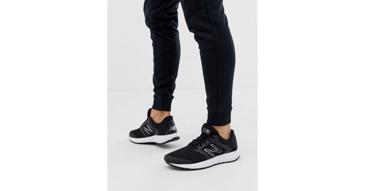 new balance running 520 trainers in black