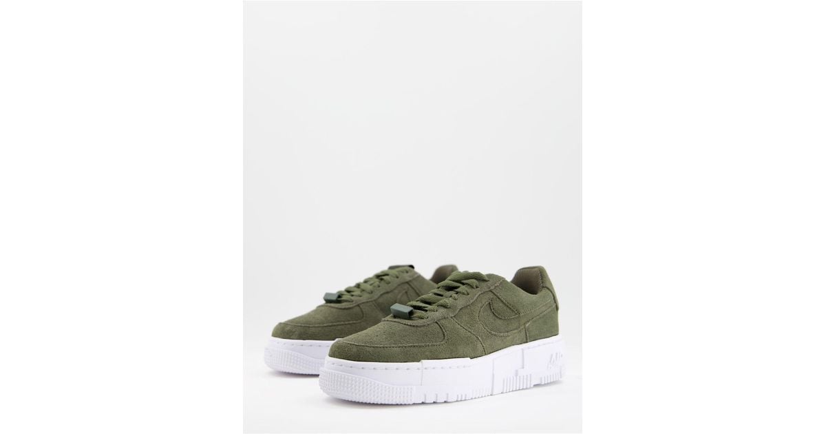Green Air Force Pixel GREEN PIXEL SWOOSH AF1 – Dawntown