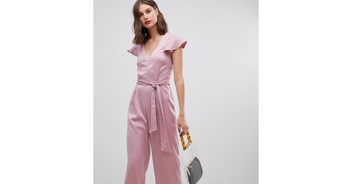warehouse pink jumpsuit