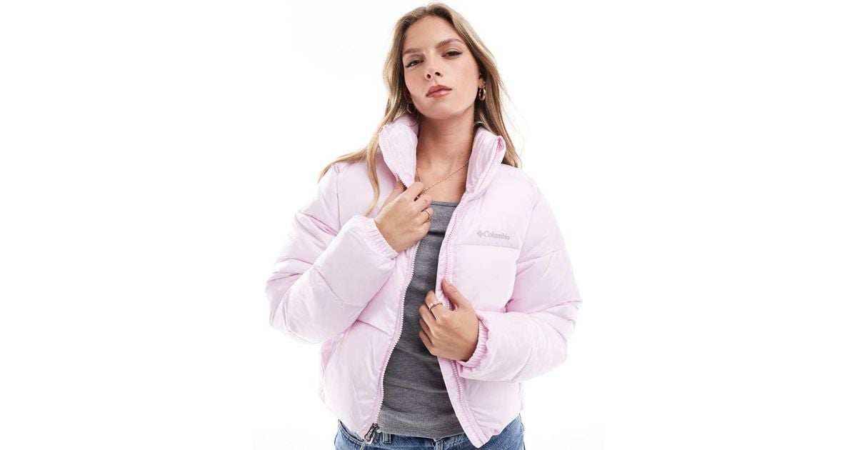 Columbia Puffect Ii Cropped Puffer Jacket in Pink Lyst UK