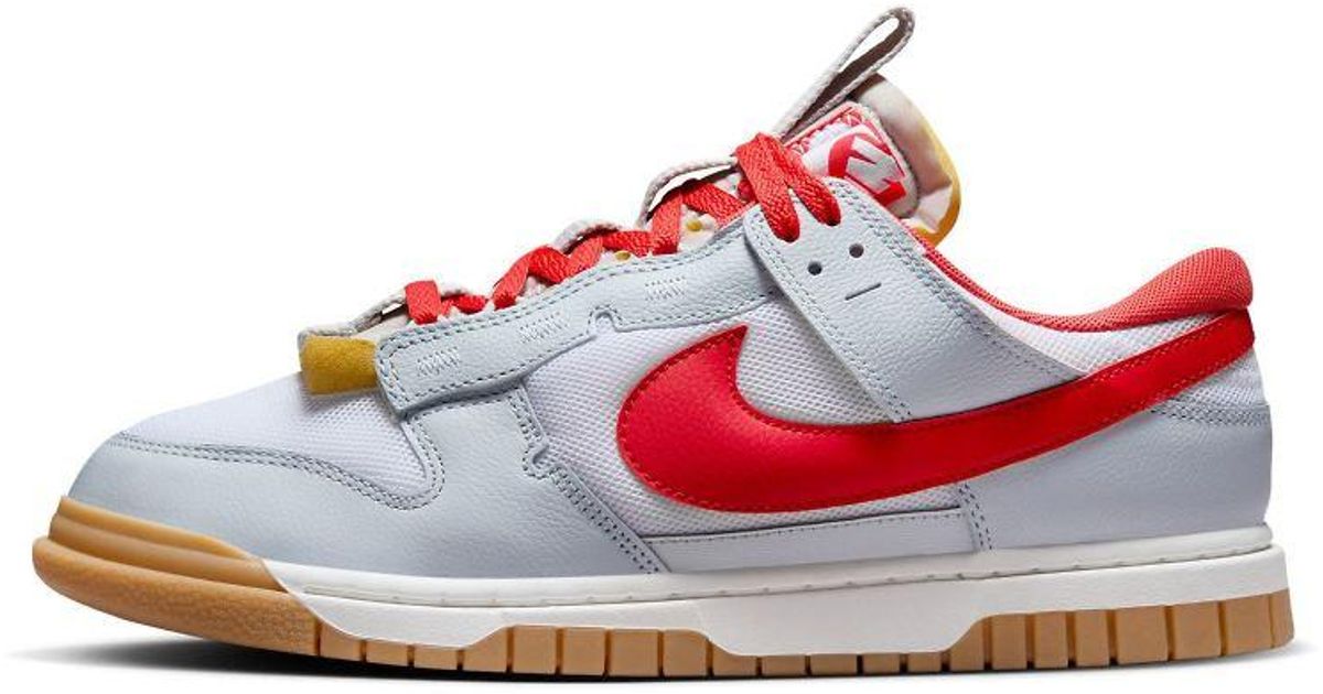 Zapatillas De Deporte Grises Y Rojas Air Dunk Jumbo De -Blanco