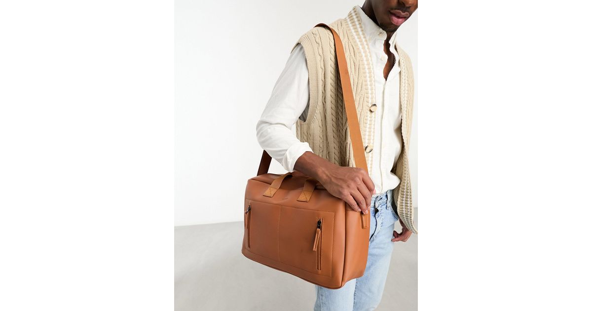 Fenton Holdall Bag With Shoulder Strap in Brown for Men Lyst