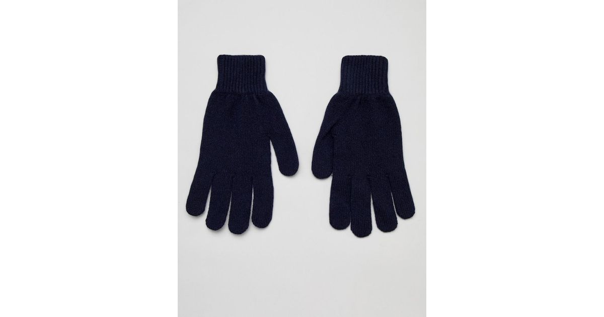 Paul Smith Kaschmir Marineblaue Kaschmir-Handschuhe in Blau für Herren -  Lyst