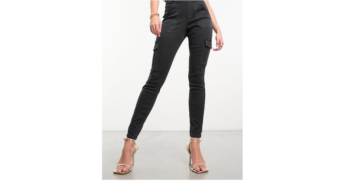 Spanx High Waisted Cargo Pants in Black
