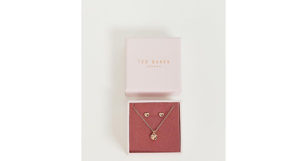 Buy Ted Baker Women Silver Nano Heart Gift Set Online - 655202 | The  Collective