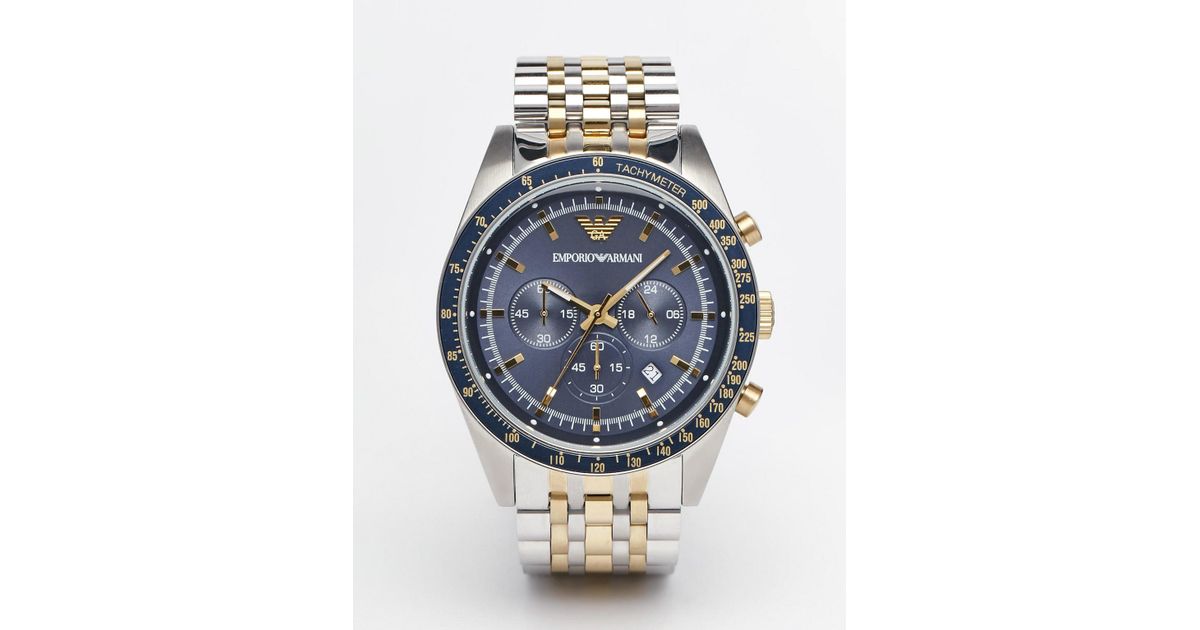 armani watches emporio armani ar6088 men's tazio chronograph watch