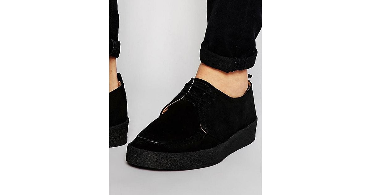 fred perry x george cox creeper leather