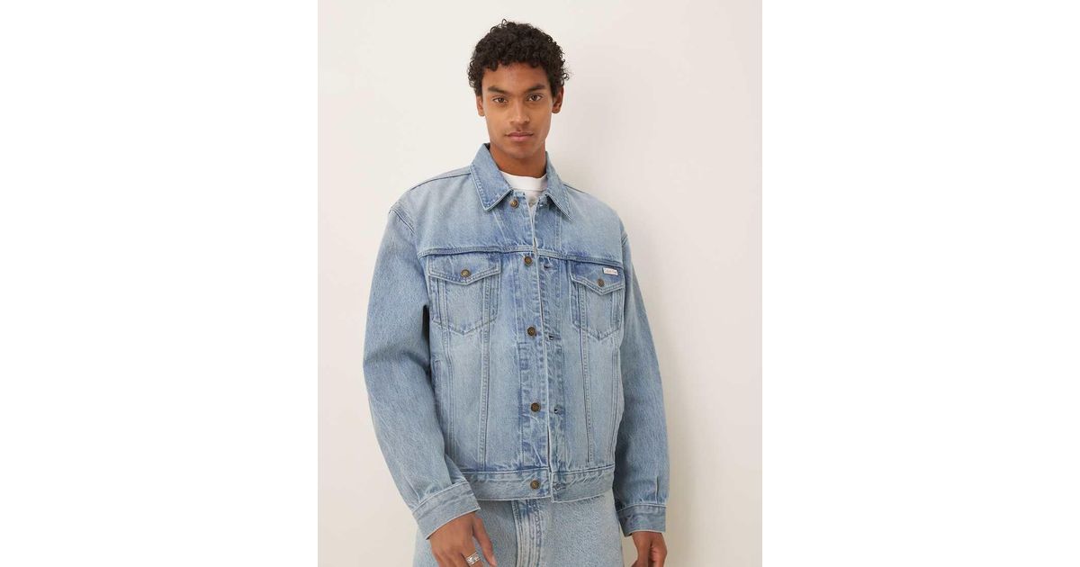 Calvin Klein 90s Icon 94 Trucker Jacket in Blue for Men | Lyst UK