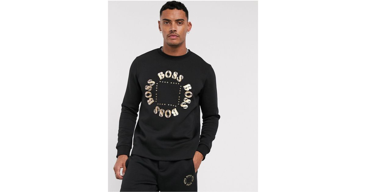 hugo boss salbo circle sweatshirt